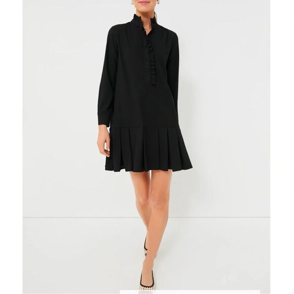 Tuckernuck Dresses & Skirts - Tuckernuck Black Crepe Tate Dress Long Sleeve, XL (C3)